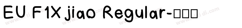 EU F1X jiao Regular字体转换